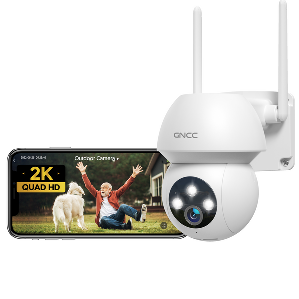 GNCC K1Pro 2K 360° Outdoor Security Camera for Home Security