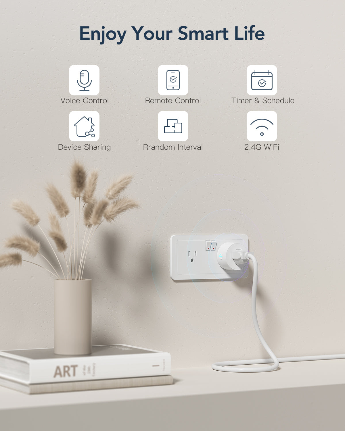 GNCC GSP01 10A Wifi Smart Plug Works with Alexa, Google Home