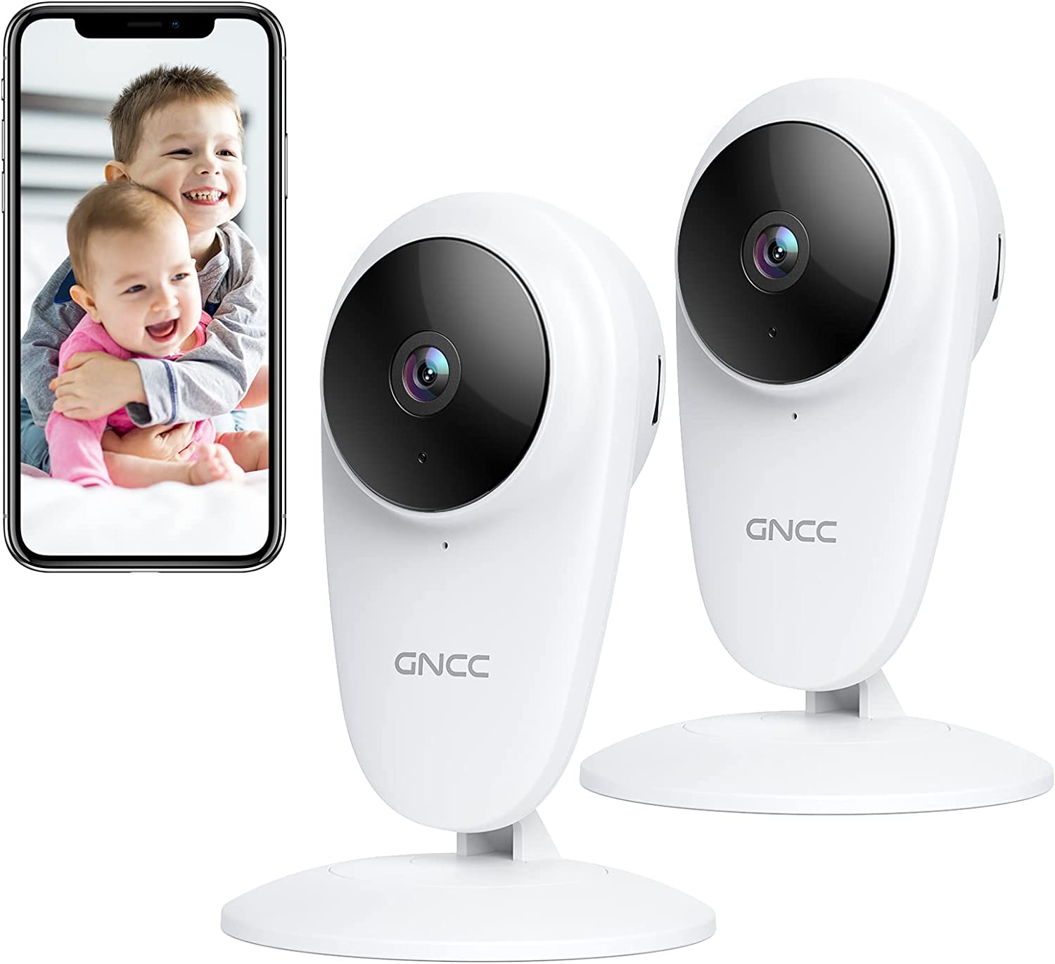 GNCC C1 1080P Wifi Baby Monitor with Camera and Night Vision